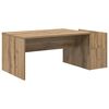 vidaXL Salontafel Artisan Eiken 90 x 45 x 35 cm Bewerkt hout
