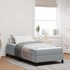 vidaXL Boxspringbed met matras Lichtgrijs 90 x 190 cm Stof