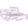 vidaXL Bedframe met Gevoerd Hoofdgedeelte Bruin 200 x 200 cm