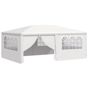 vidaXL Partytent met zijwanden professioneel 90 g/m&sup2; 4x6 m wit