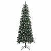 vidaXL Kunstkerstboom met 300 LED Groen 210 cm PVC en Plastic en Staal