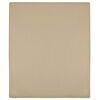 vidaXL Hoeslakens jersey 2 st 180x200 cm katoen taupe