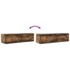 vidaXL TV-kast met lade Gerookt eiken 100 x 31 x 25,5 cm Bewerkt hout