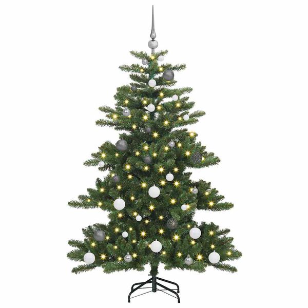 vidaXL Kunstmatige Inklapbare Kerstboom Groen 150 cm PVC en staal