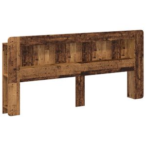vidaXL Hoofdbordkast met opslag Oud hout Geconstrueerd hout