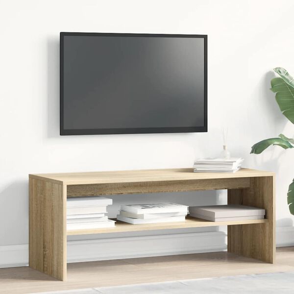 vidaXL Tv-meubel 100x40x40 cm bewerkt hout sonoma eikenkleurig