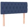 vidaXL Boxspring met matras stof blauw 120x190 cm