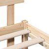 vidaXL Bedframe met hoofdeinde Bruin 75 x 190 cm Massief grenenhout