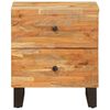 vidaXL Nachtkastje 2 pcs Bruin 40 x 33 x 46 cm Massief Mango Hout