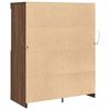 vidaXL Dressoir 81x37x100 cm bewerkt hout bruin eikenkleur