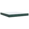 vidaXL Boxspring met matras fluweel donkergroen 180x200 cm