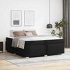 vidaXL Bedframe met matras Zwart 180 x 200 cm Stof
