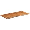 vidaXL Tafelblad rechthoekig natuurlijke rand 80x40x2,5 cm acaciahout