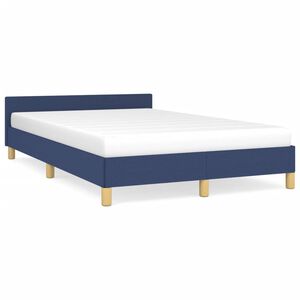 vidaXL Bedframe zonder matras 120x190 cm stof blauw