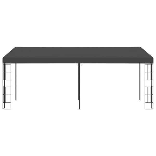 vidaXL Wandprieel 3x6 m stof antracietkleurig