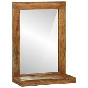 vidaXL Badkamer Spiegel Bruin 50 x 22 x 70 cm Massief Acaciahout
