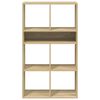 vidaXL Boekenkast 66x31x112 cm bewerkt hout sonoma eikenkleurig