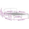 vidaXL Bedframe Wasbruin 160 x 200 cm Massief grenenhout