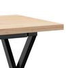 vidaXL Salontafel X-frame 90x40x45,5 cm grenenhout en staal