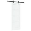 vidaXL Schuifdeur ORKDAL 78 x 211 cm Bewerkt hout Wit en zwart