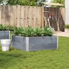 vidaXL Plantenbak 100x100 cm massief grenenhout grijs