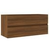 vidaXL Wastafelkast 100x38,5x45 cm bewerkt hout bruin eikenkleur
