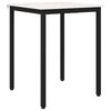 vidaXL Eettafel Wit 60 x 60 x 75 cm Massief grenenhout