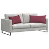 vidaXL Sofa Kussens 2 stuks Wijnrood 80 x 40 cm Stof