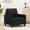 vidaXL Fauteuil 60 cm kunstleer zwart