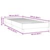 vidaXL Boxspring zonder matras fluweel zwart 100x220 cm