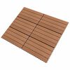 vidaXL Terras Tegel 6 pcs Bruin 60 x 30 cm WPC