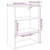 vidaXL Hangkast 69,5x32,5x90 cm wit