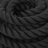 vidaXL Battle Rope Zwart 15 m 11 kg Polyester