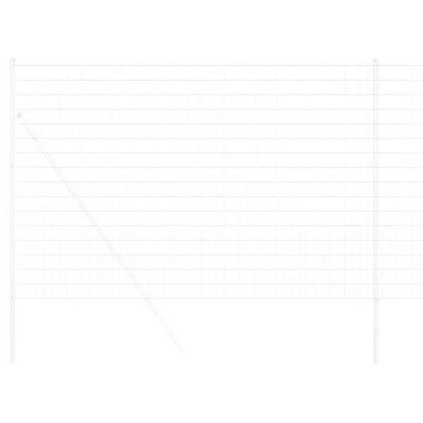 vidaXL Euro Hek Zilver 1.6 x 10 m Warmverzinkt ijzer