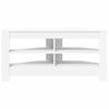 vidaXL HoekTVKast Wit 102 x 40,5 x 45 cm Bewerkt hout
