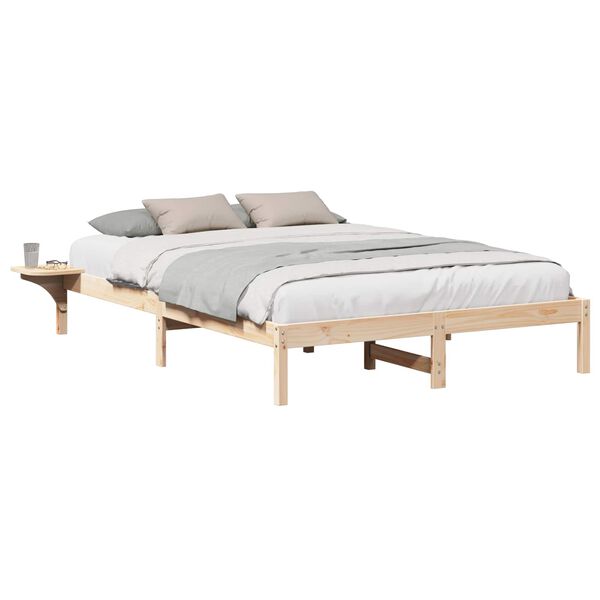 vidaXL Bedframe Naturel 160 x 200 cm Massief grenenhout