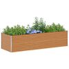 vidaXL Verhoogde plantenbak 290 x 100 x 68 cm Gegalvaniseerd staal