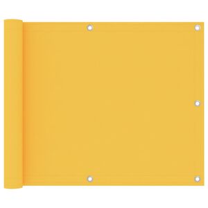 vidaXL Balkonscherm 75x600 cm oxford stof geel