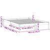 vidaXL Bedframe zonder matras massief grenenhout 193x203 cm kingsize