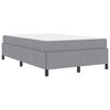vidaXL Boxspringbed Lichtgrijs 120 x 200 cm Stof