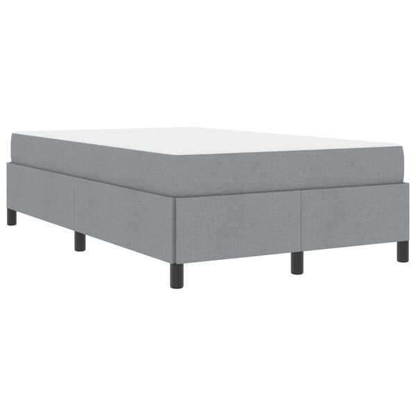 vidaXL Boxspringbed Lichtgrijs 120 x 200 cm Stof