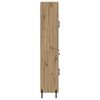 vidaXL Highboard Artisan Eiken 69,5 x 34 x 180 cm Bewerkt hout