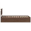vidaXL Bedframe met hoofdeinde Bruin Eiken 120 x 200 cm Bewerkt hout