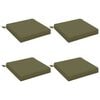 vidaXL 4-Piece Zitkussens SOEST 4 st 100% Polyester Olijfgroen