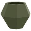 vidaXL Plantenbak 2 pcs Olijf Groen 50 x 50 x 40 cm Staal