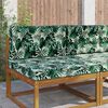 vidaXL Buiten bankkussen 2 pcs Bladpatroon Polyester