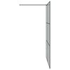 vidaXL Inloop Douche Wand Zwart 140 x 195 cm gehard glas