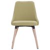 vidaXL Eetkamerstoelen 6 st stof groen