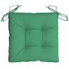 vidaXL Stoelkussens 4 st 40x40x7 cm oxford stof groen