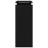 vidaXL Wandtafel Zwart Eiken 80 x 30 x 80 cm Bewerkt hout